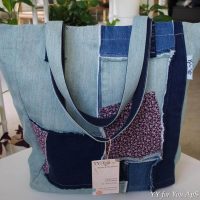 Materials: cotton, recycled denim, jeans.