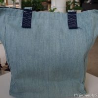 Materials: cotton, recycled denim, velvet.