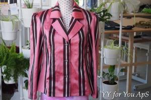 Woman's Pink Striped Jacket